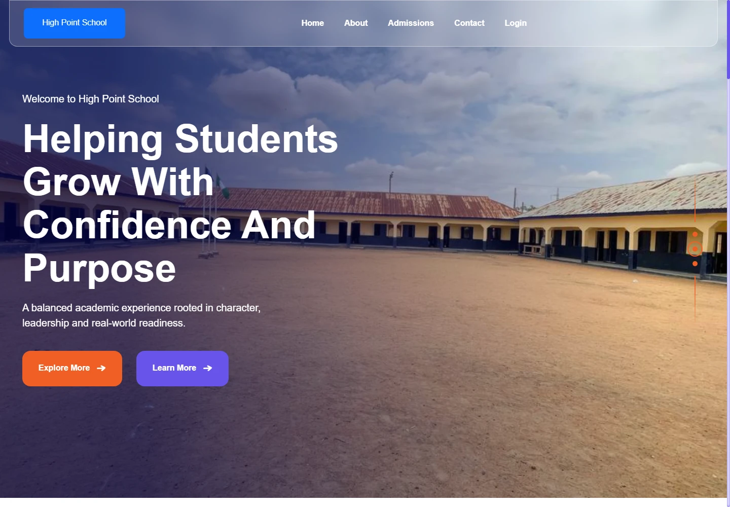 Highpoint Schools website or platform screenshot