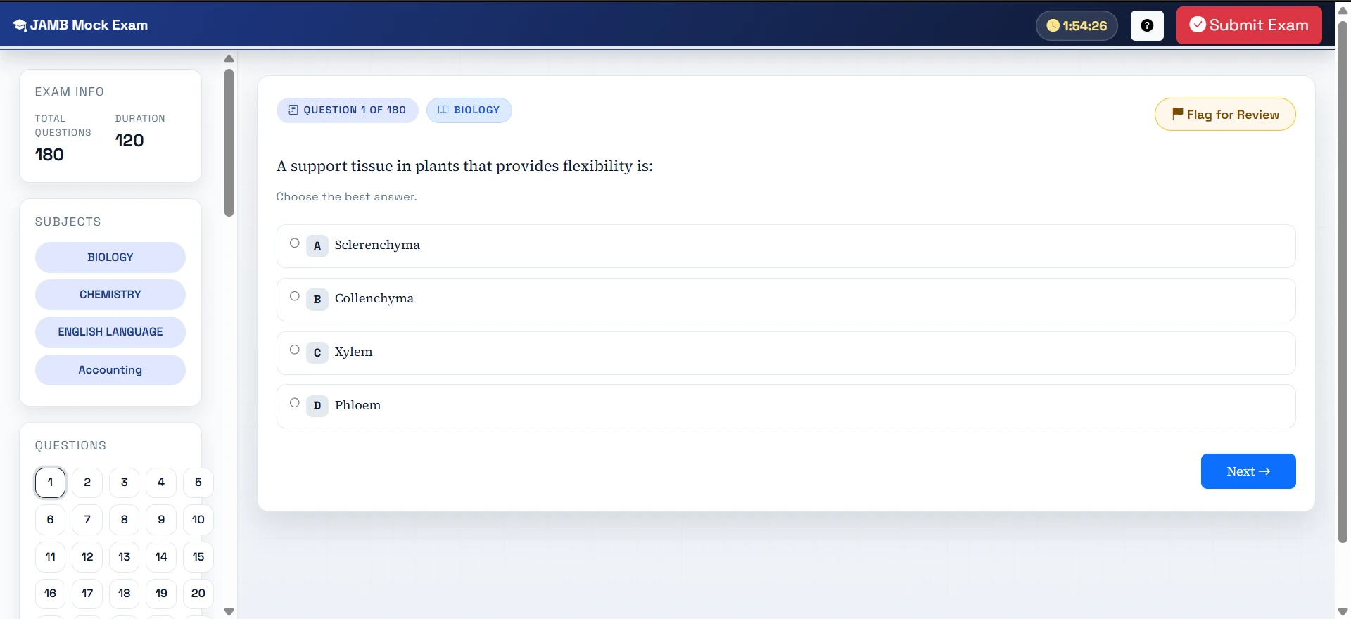 VIFEX CBT website or platform screenshot